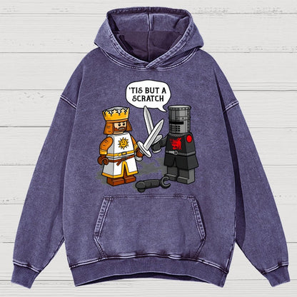 King Vs Knight Vintage Distressed Hoodie