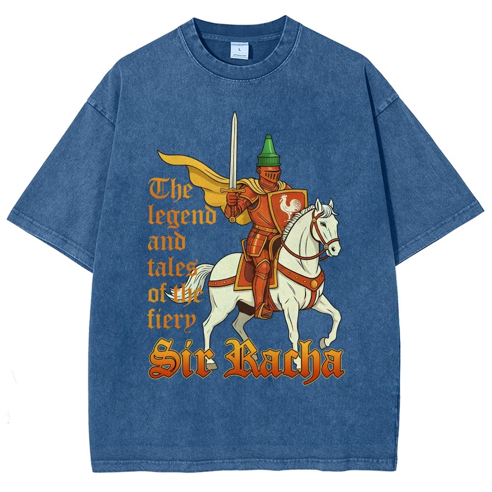 Sir Racha Art Print Vintage Distressed T-shirt