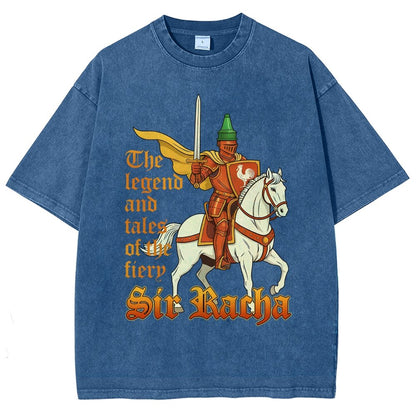 Sir Racha Art Print Vintage Distressed T-shirt