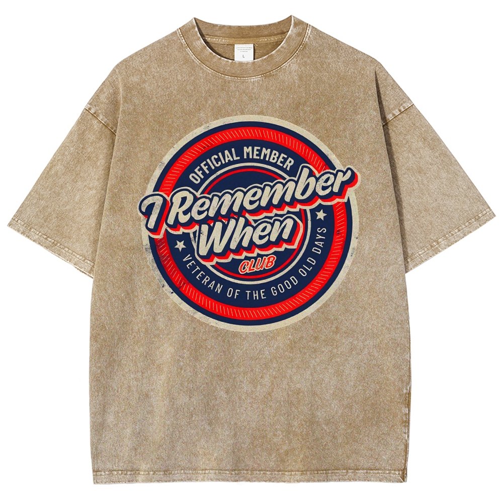 Remember When Vintage Distressed T-shirt