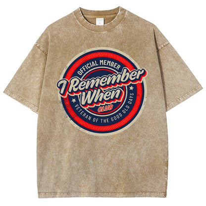 Remember When Vintage Distressed T-shirt