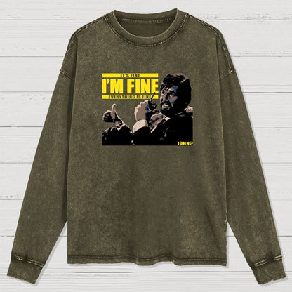 Ellis is Fine Washed Long Sleeve Tee