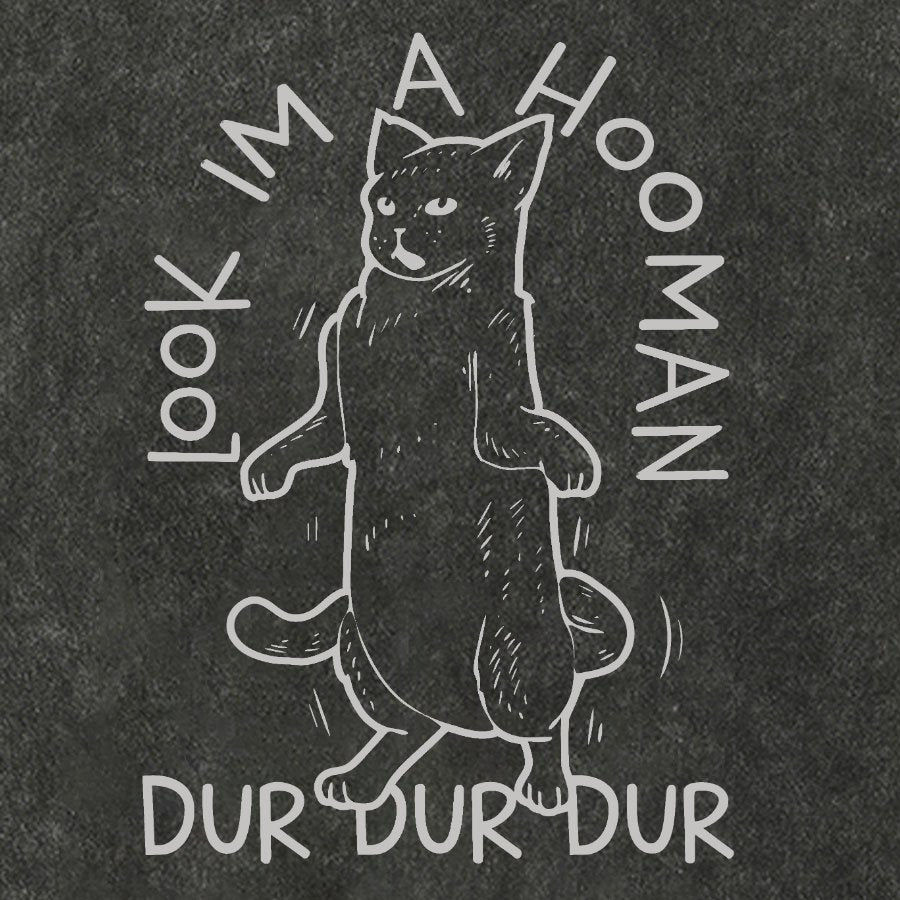 Look I'm a Hooman Vintage Distressed T-shirt