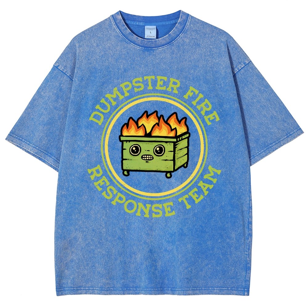 Dumpster Fire Response Team Vintage Distressed T-shirt