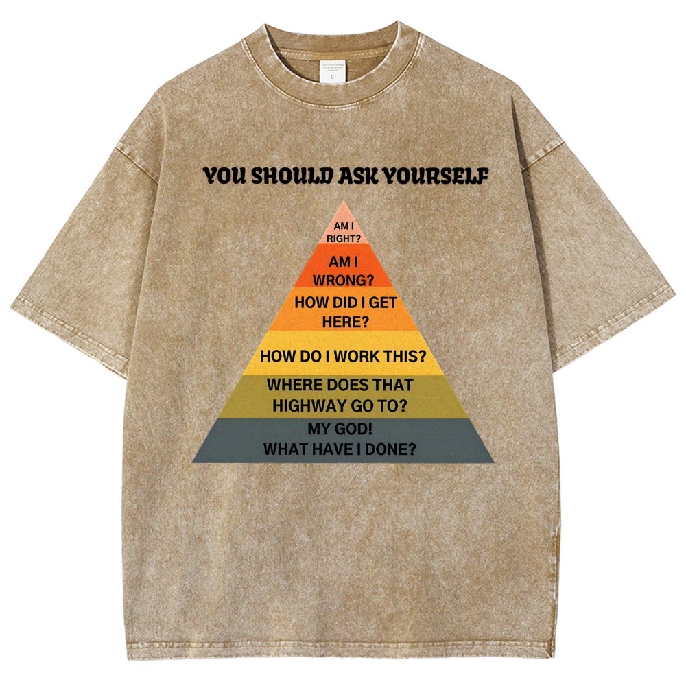 You Should Ask Yourself Vintage Distressed T-shirt