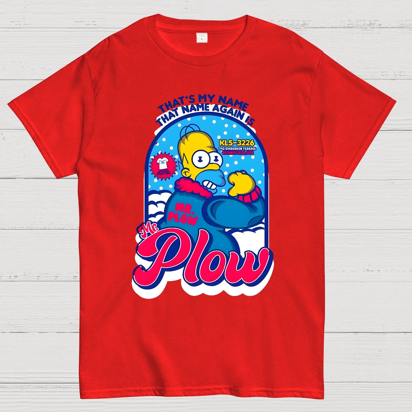Mr. Snowplow Geek T-Shirt