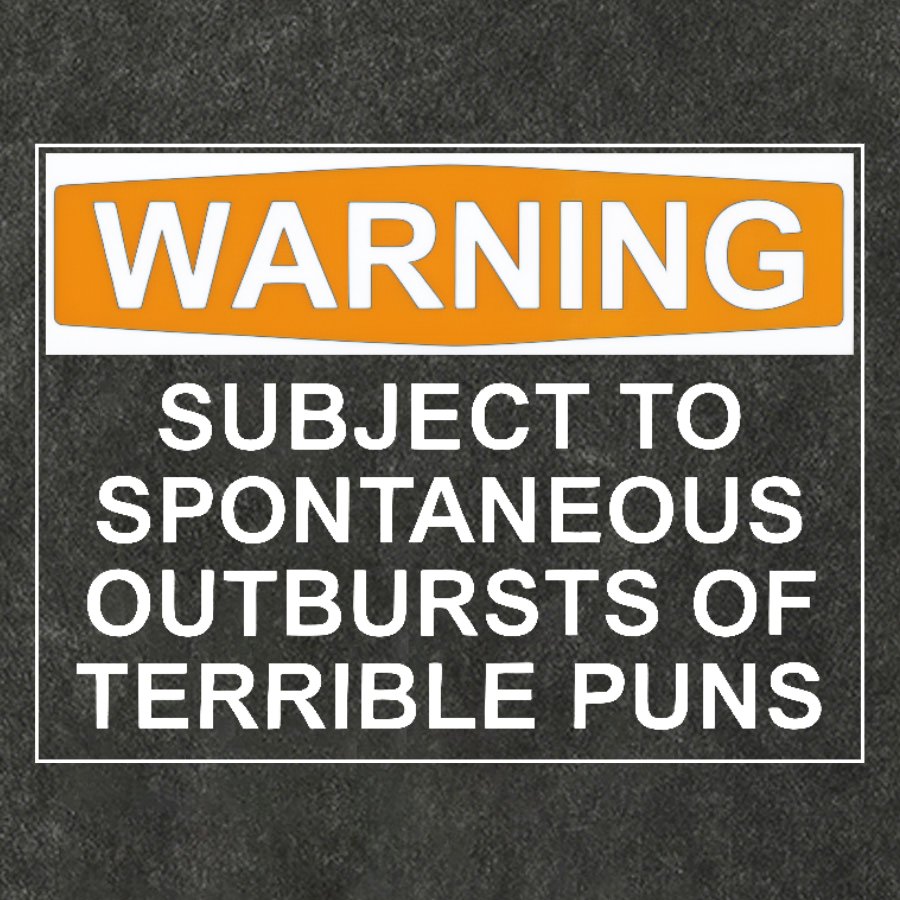 Warning - Terrible Puns! Vintage Distressed T-shirt