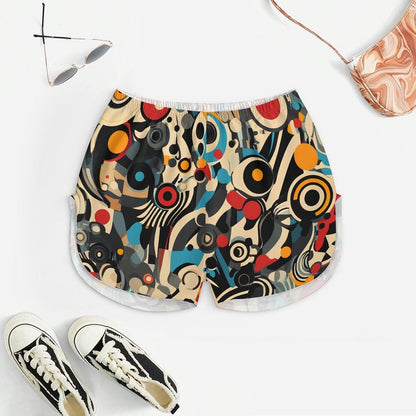 Abstract Art Women's Geek Suspender Cami Set