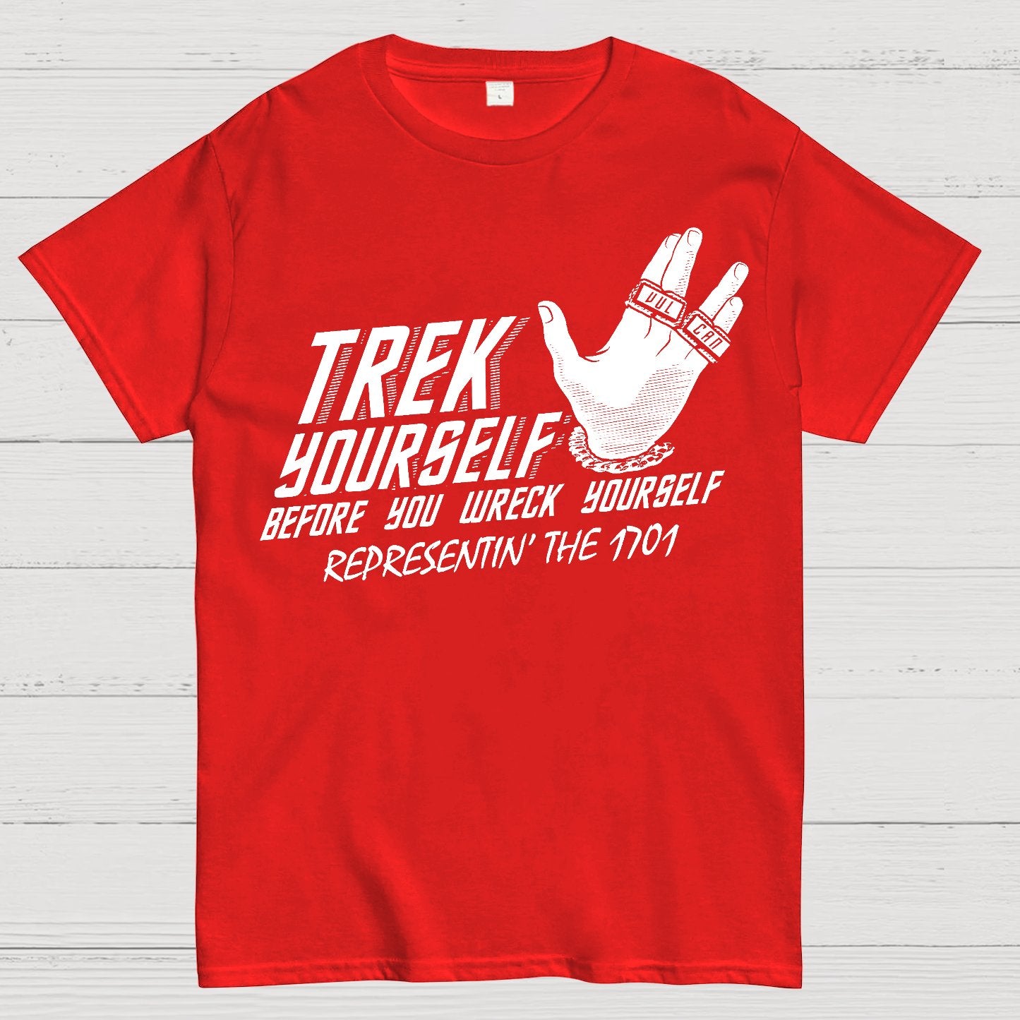 Trek Yourself Before You Wreck Yourself Geek T-Shirt