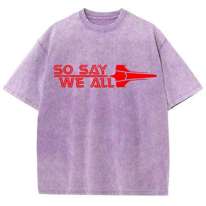 So Say We All Vintage Distressed T-shirt