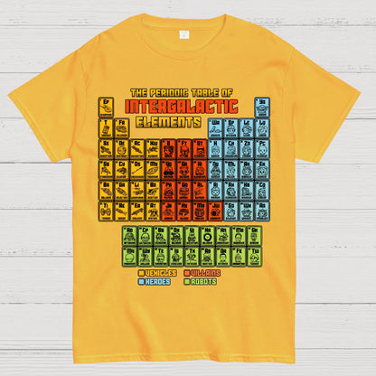 The Periodic Table of Intergalactic Elements Geek T-Shirt