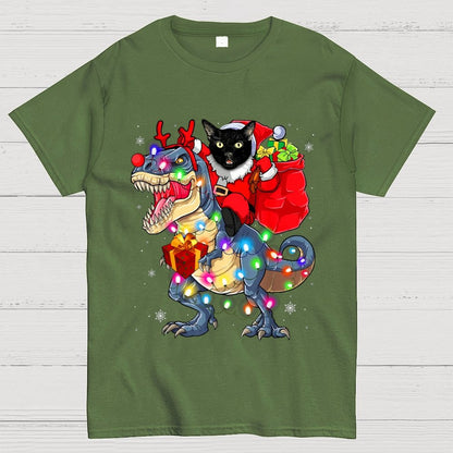 Cat Christmas Geek T-Shirt