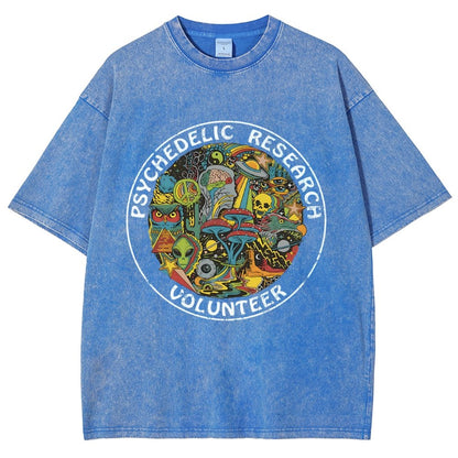 Psychedelic Research Volunteer Vintage Distressed T-shirt
