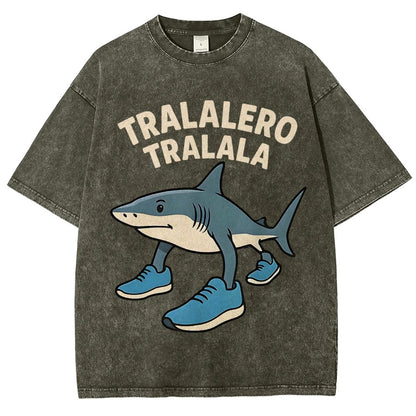Tralalero Tralala Vintage Distressed T-shirt