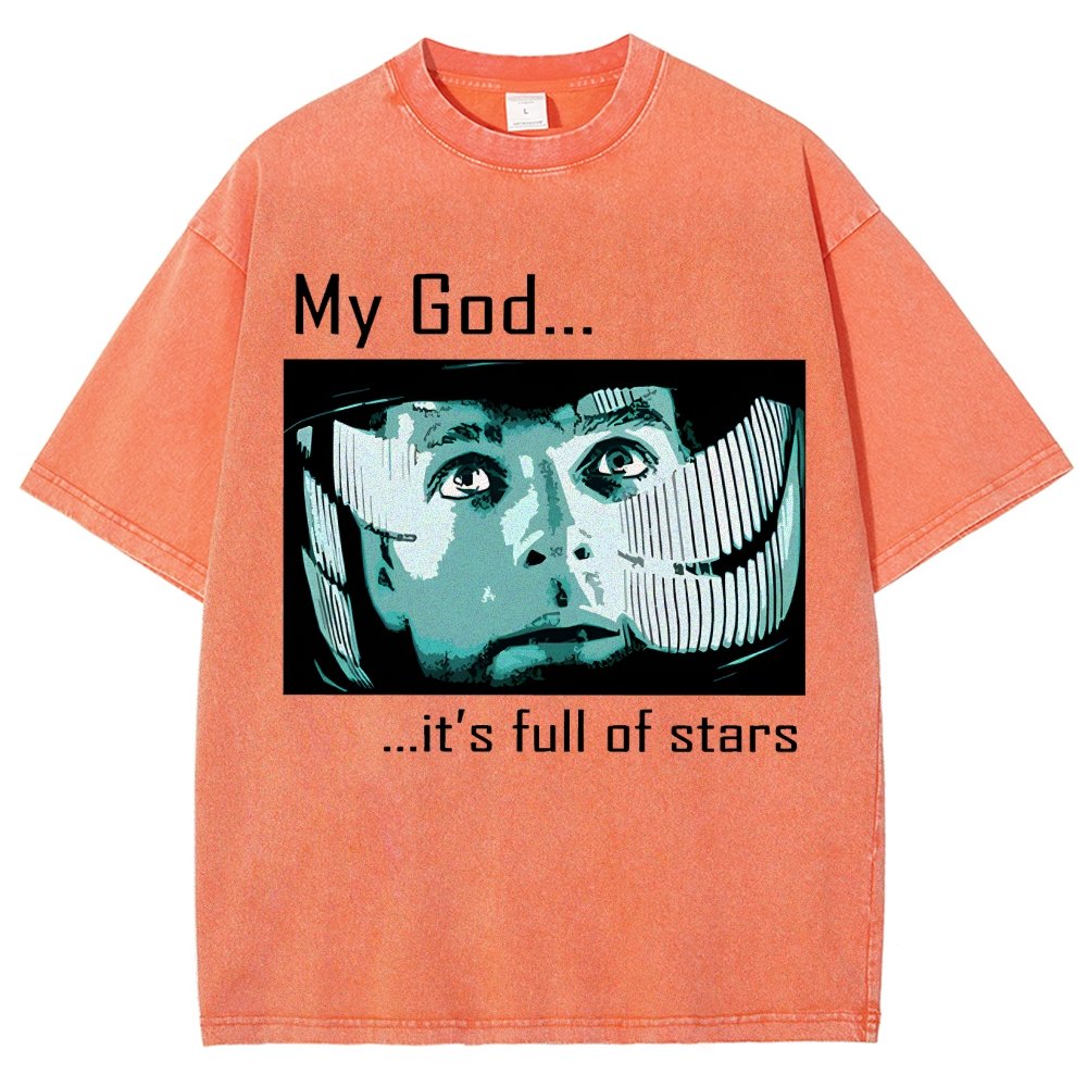 My God t's full of stars! Vintage Distressed T-shirt