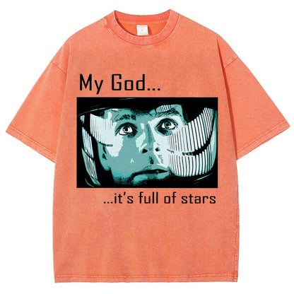My God t's full of stars! Vintage Distressed T-shirt