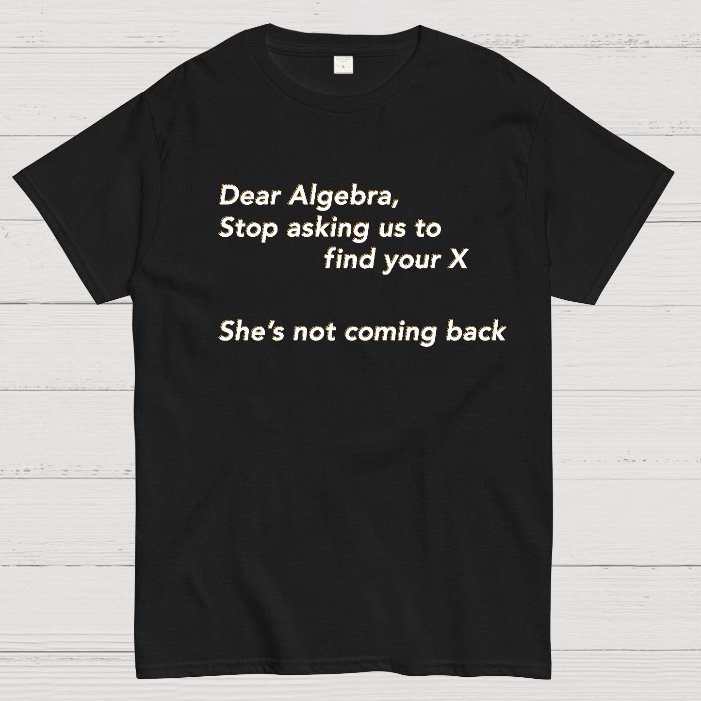 Dear Algebra, Stop Asking Us To Find Your X-1 Geeky T-Shirt