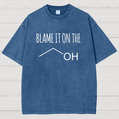 Blame It On The Alcohol Vintage Distressed T-shirt