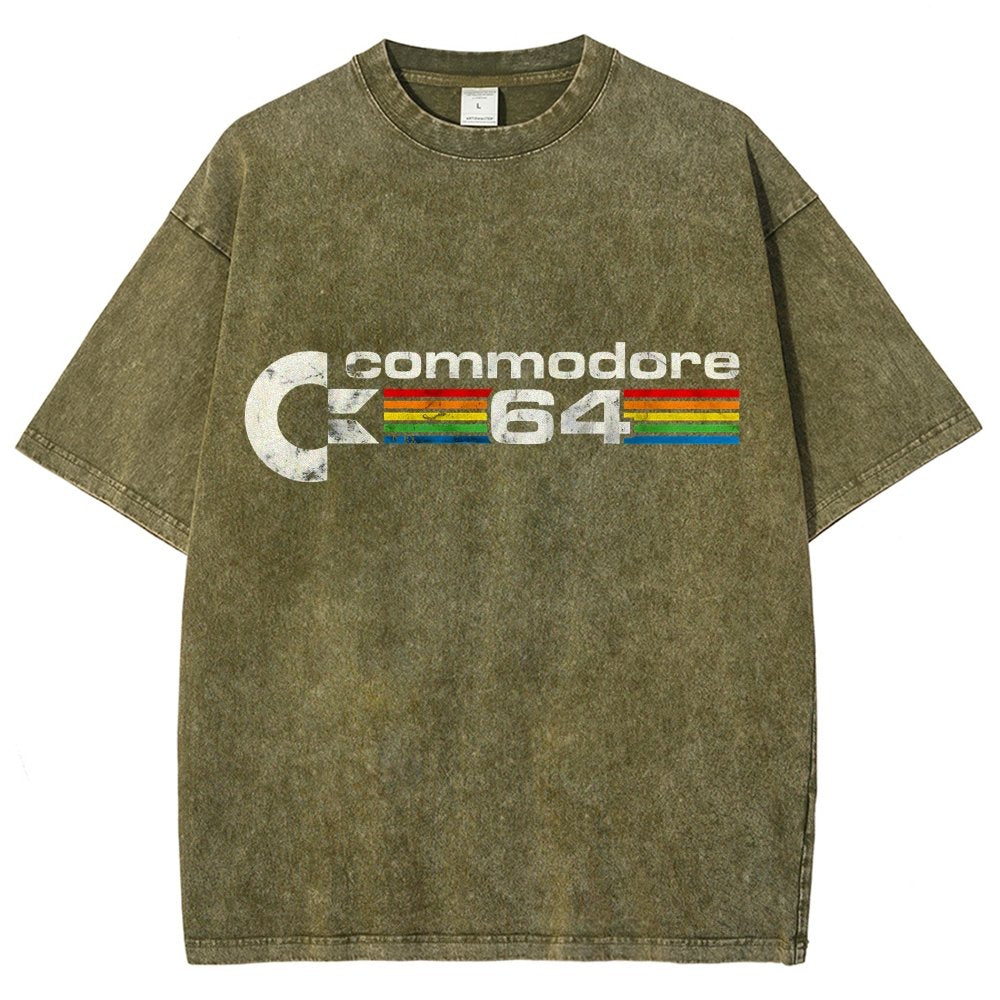 Commodore 64 Retro Vintage Distressed T-shirt