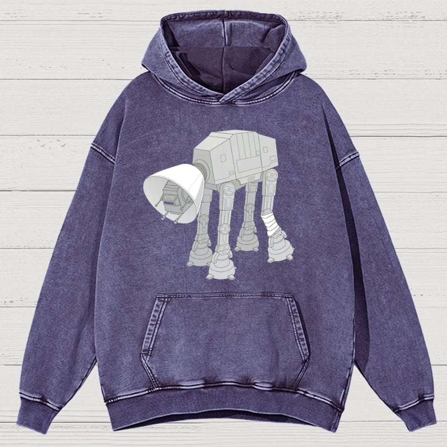 Battle Damage Vintage Distressed Hoodie