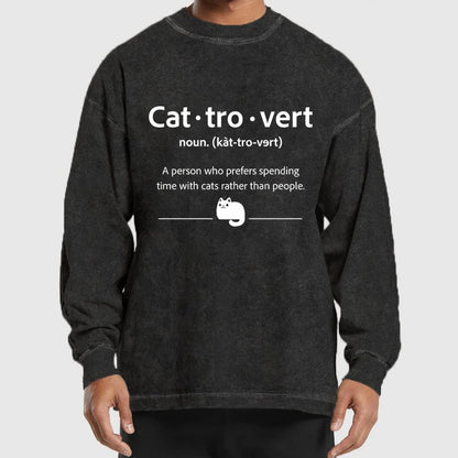 Cat-Tro-Vert Washed Long Sleeve Tee