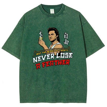 May the Wings of Liberty Never Lose a Feather Vintage Distressed T-shirt