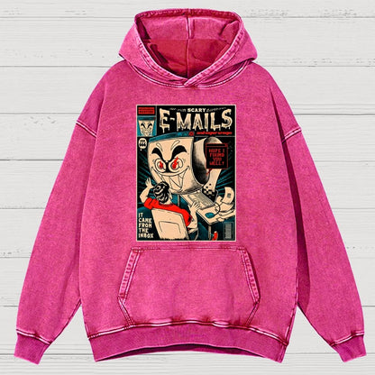Scary E-Mails Vintage Distressed Hoodie