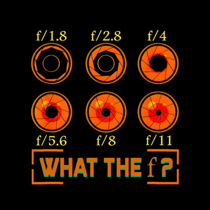 What the F? F-Stop Photography Camera Aperture Focus Geek T-Shirt
