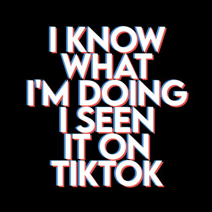 I Know What I'm Doing I Seen it on TikTok Geek T-Shirt
