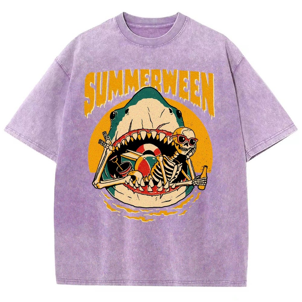 Summerween Vintage Distressed T-shirt