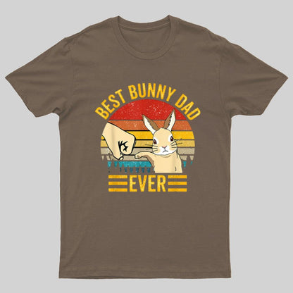 Best Bunny Dad Ever Geeky T-Shirt