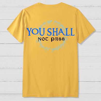 You Can't Cross  Front And Back Printing Geek T-Shirt