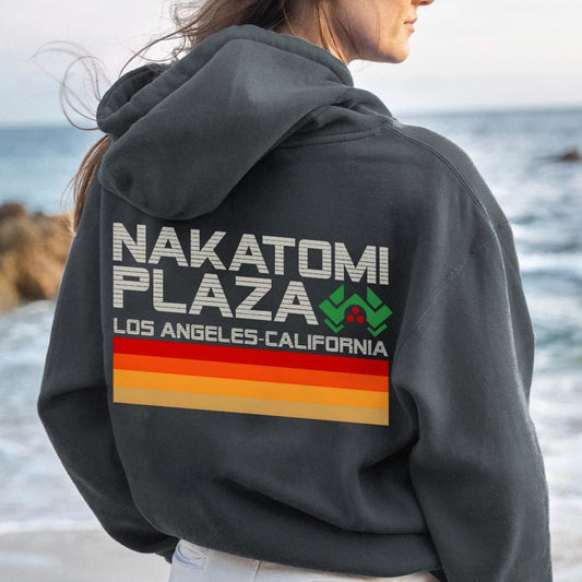 Retro Plaza Printed Back Unisex Cotton Hoodie