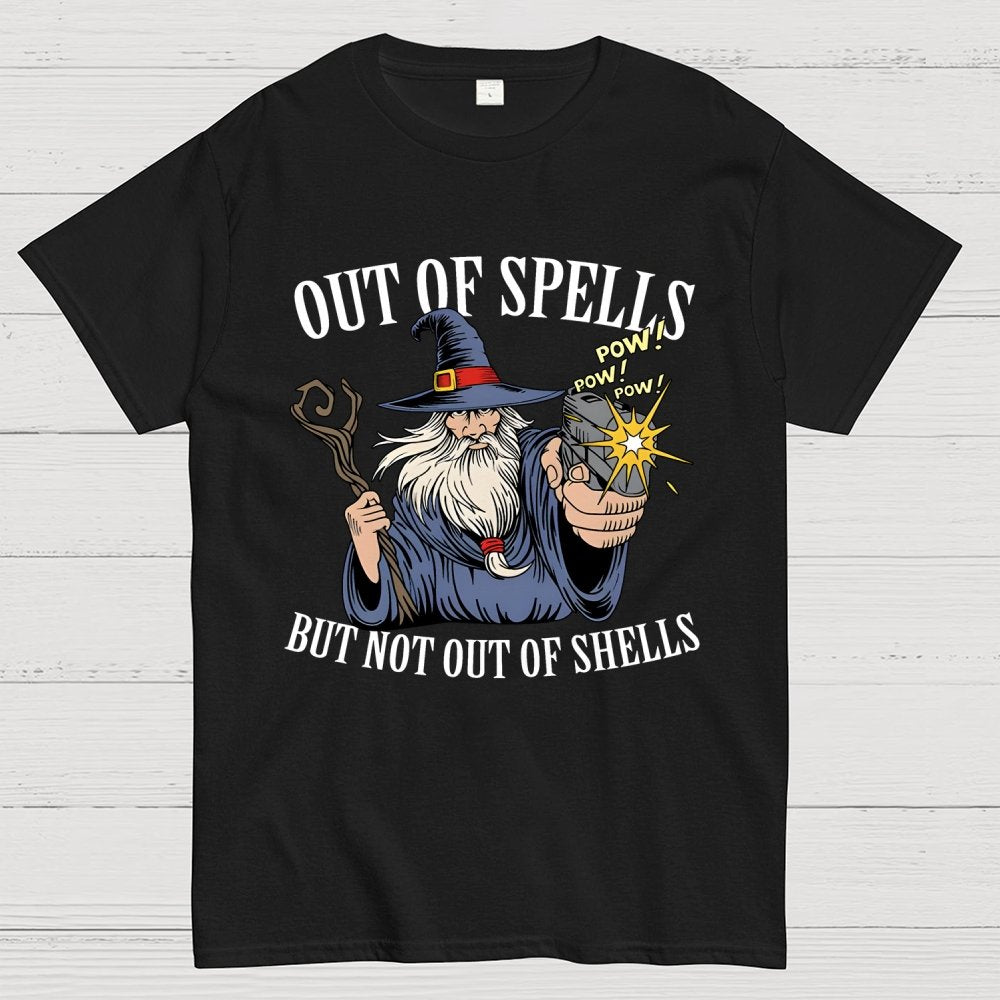 Out of Spells but Not Out of Shells Unisex Geek T-Shirt