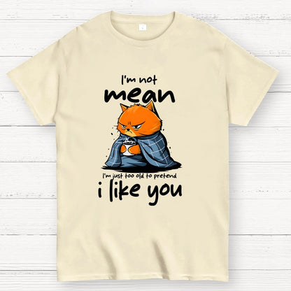 I Am Not Mean Geek T-Shirt