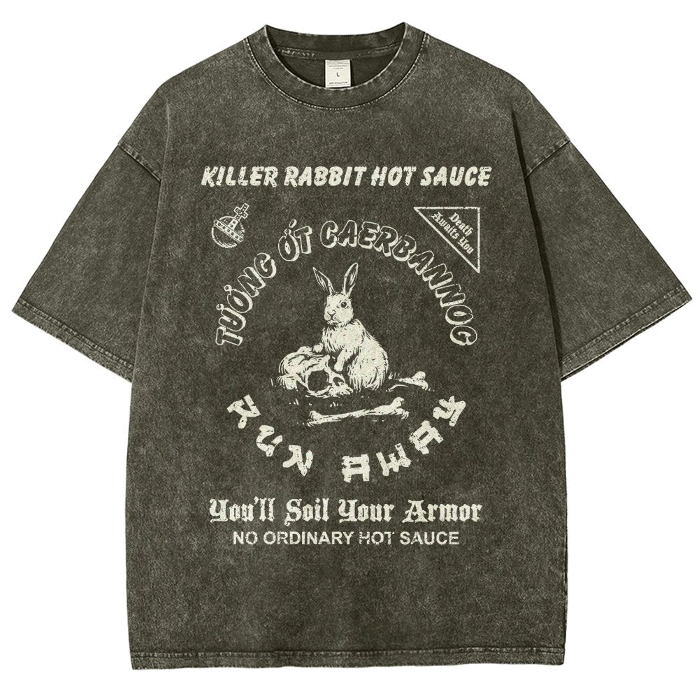 Killer Rabbit Hot Sauce Vintage Distressed T-shirt