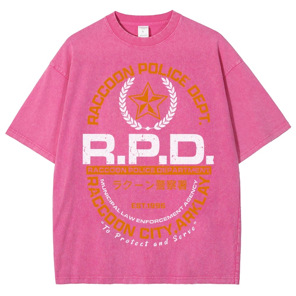 City PD Vintage Distressed T-shirt