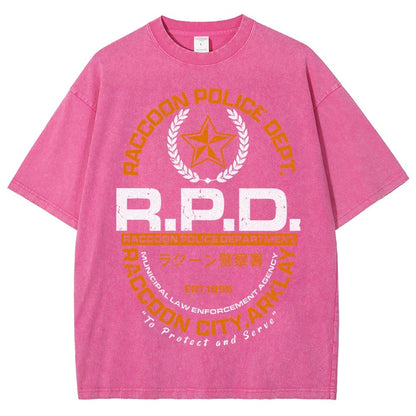 City PD Vintage Distressed T-shirt
