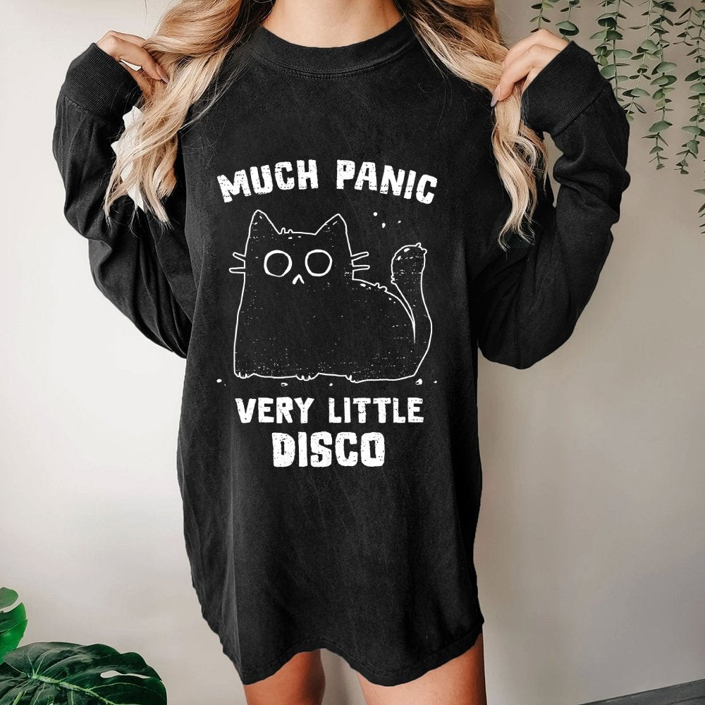 Much Panic, Very Little Disco Washed Long Sleeve Tee