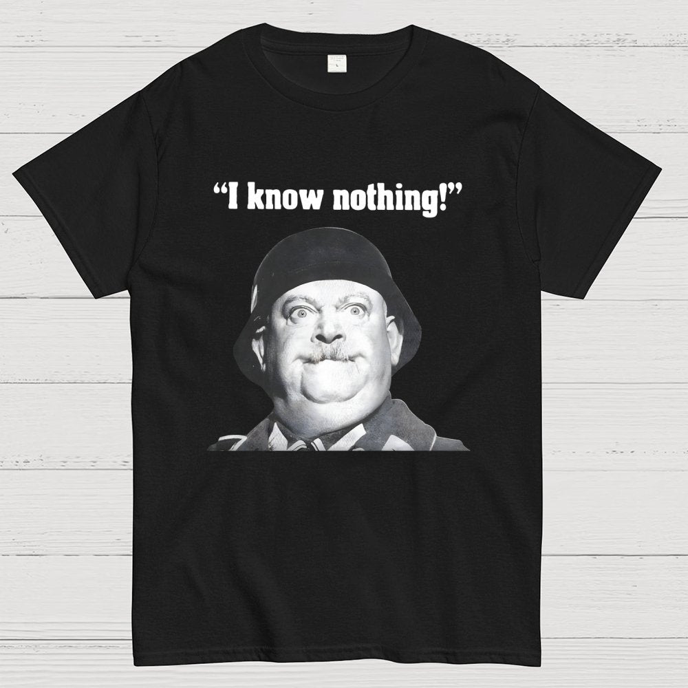 I Know Nothing Art Print Geek T-Shirt