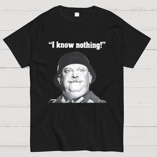 I Know Nothing Art Print Geek T-Shirt