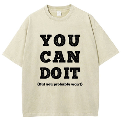 You Can Do It Vintage Distressed T-shirt