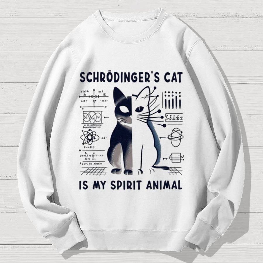 Schrodinger's Cat Geek Cotton Sweatshirt