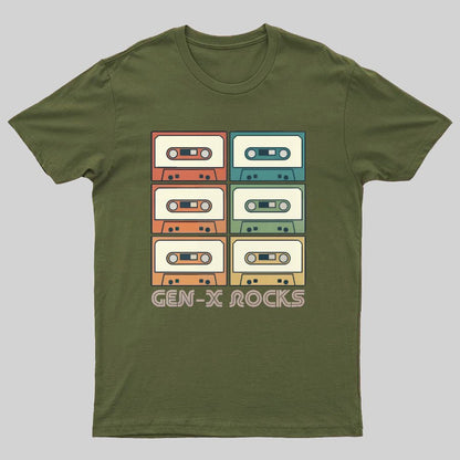 Retro Generation X - Gen X Raised On Hose Water And Neglect Geeky T-Shirt