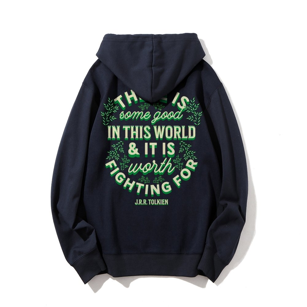 There is Some Good in This World Printed Back Unisex Cotton Hoodie
