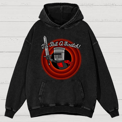 Tis But A Scratch Folks! Vintage Distressed Hoodie