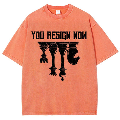 Chess You Resign Now Vintage Distressed T-shirt
