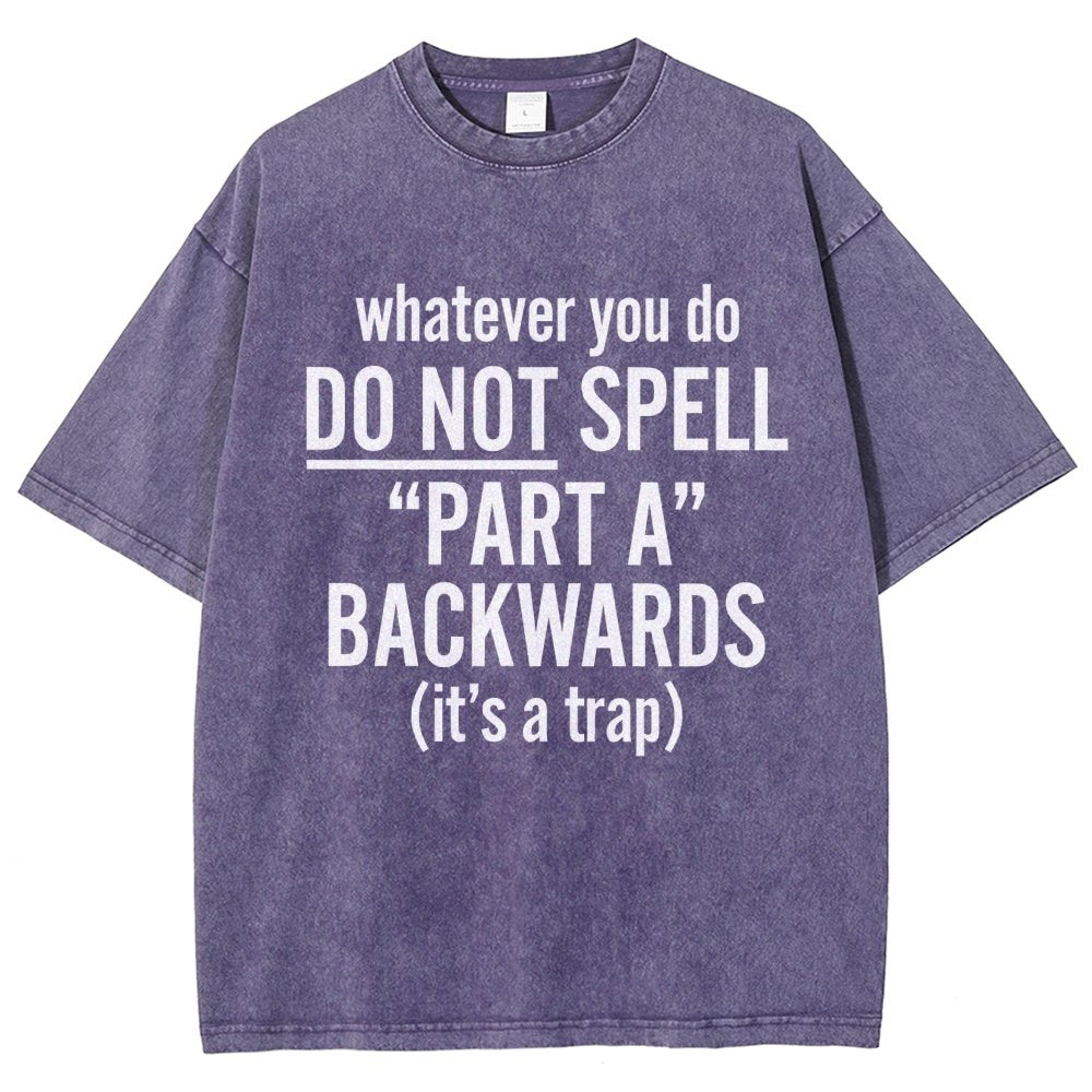 Part A Backwards Vintage Distressed T-shirt