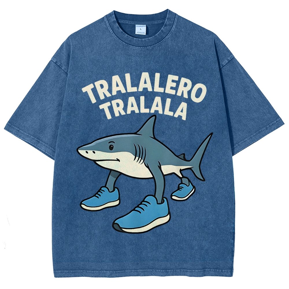 Tralalero Tralala Vintage Distressed T-shirt