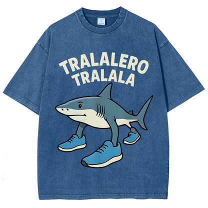 Tralalero Tralala Vintage Distressed T-shirt
